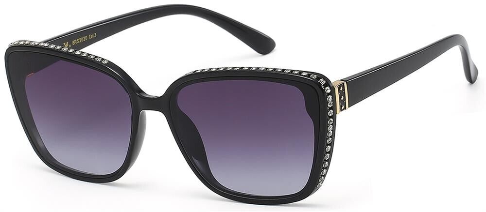 RHINESTONE UV400 SQUARE WOMEN'S SUNGLASSES