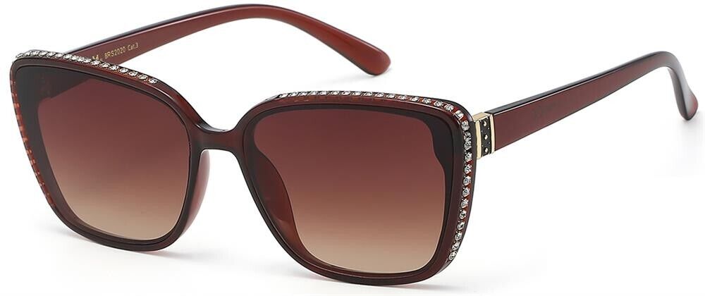 RHINESTONE UV400 SQUARE WOMEN'S SUNGLASSES