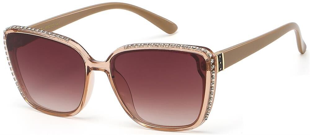 RHINESTONE UV400 SQUARE WOMEN'S SUNGLASSES
