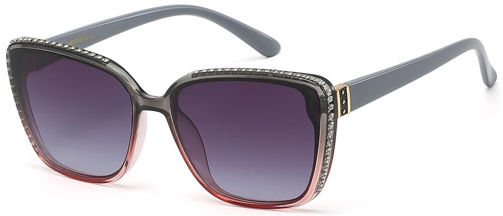 RHINESTONE UV400 SQUARE WOMEN'S SUNGLASSES