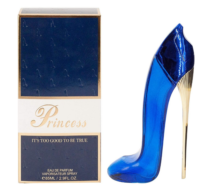 PRINCESS WOMEN'S HIGH HEEL SHOE BLUE EAU DE PERFUME