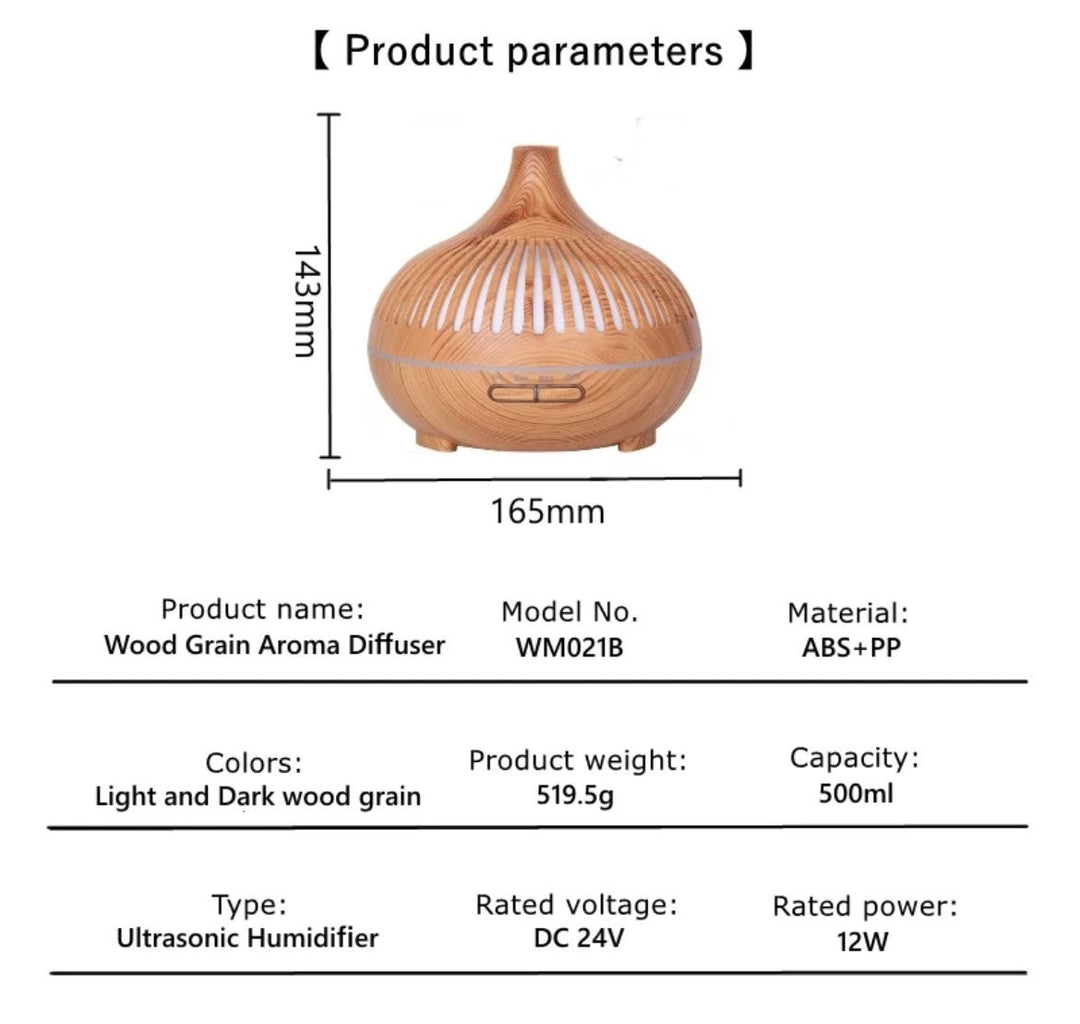 ESSENTIAL OIL AROMATHERAPY ULTRASONIC DIFFUSER