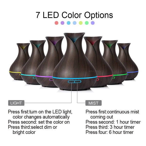 ESSENTIAL OIL AROMATHERAPY ULTRASONIC DIFFUSER