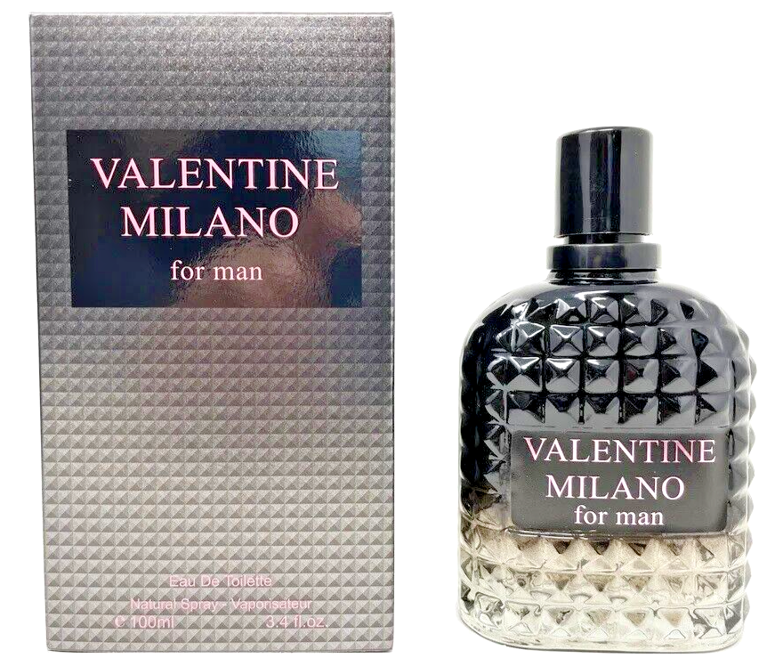 VALENTINE MILANO MEN'S EAU DE TOILETTE PERFUME 3.4 OZ